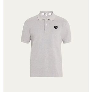 Comme des Garcons Play Gray Polo Shirt